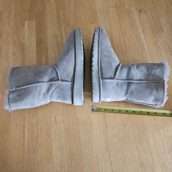 UGG Pala Women's Sheepskin Bow Lace Up Boot 1017531 Seal US 8 - Picture 6 of 11